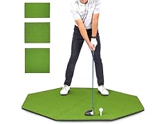 GoSports Golf Hitting Mat - PRO 5 x 5 ft Octagon
