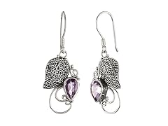 Greg Anthony Bali Genuine Gemstone Dangle Earrings