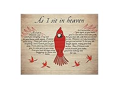 AMELIA SHARPE Vintage Tin Sign Cardinal