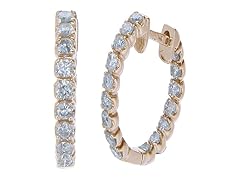4.00 CT Diamond Earrings 14K Yellow Gold