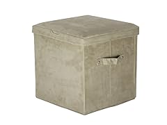 Seat Pad Folding Storage Ottoman