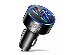 2-Pack 4-Port Car Charger
