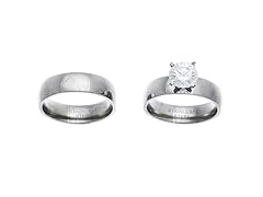 2cttw Crystal Element Engagement Ring Set