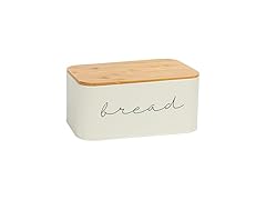 Bloomingville Metal Bread Bin With Bamboo Lid