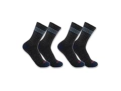 Carhartt Men's (XL) Grey Stripe Socks 2pk