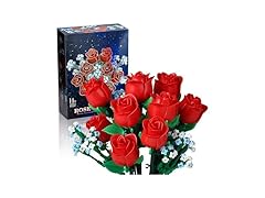 SMIDOLE Red Rose Bouquet Building Set