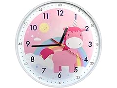 Silent Kids Wall Clock, Battery Operated