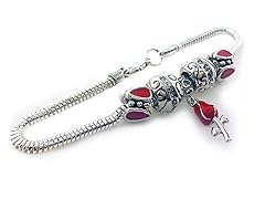 Fiora ''The Crimson Rose'' Bead Bracelet
