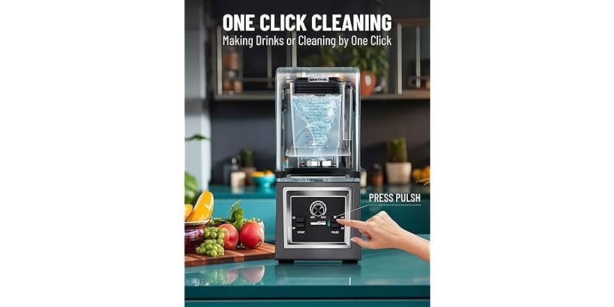 Professional Grade Blender - Quiet Commercial Blenders, Removable