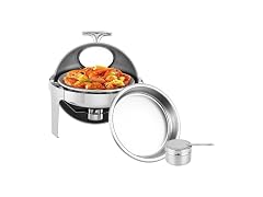 PrecisionAuto Large Capacity Food Warmer Chafing Dish Set – 6.8 Qt 