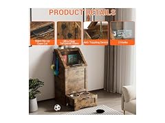 Top Opening Dog Feeding Station, Wooden Storage