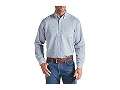 ARIAT Mens (2XLT) FR Button Down Shirt Bold Blue