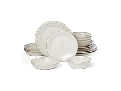 Lenox Dinnerware Set, Homespun 16-Piece Set (White, 16 Pieces)