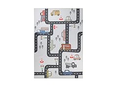 Superior Construction Zone Non-Slip Indoor Rug 5'x8'