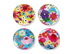 French Bull Assorted Plates - 4 Piece Set -Assorted Garden Floral
