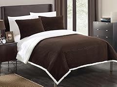 Lancy 2-Piece Ultra Plush Micro Mink Sherpa Lined Blanket Set