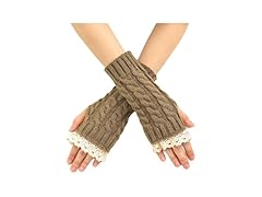 Urieo Arm Warmers, Lace Fingerless Glove