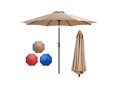 Zoolati 9Ft Patio Umbrella with Tilt and Crank