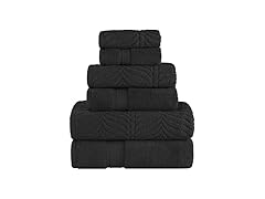 Superior Cotton Chevron 6 Piece Assorted Towel Set