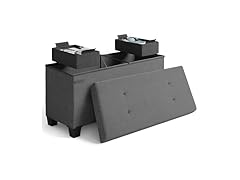 StorageBud 30" Ottoman Bench with Bins