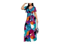 Locryz (3X-Large) Floral Maxi Dress African Dress