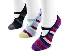 Striped Buttercreme Maryjane w Aloe, 3-Pack