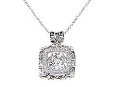 Swarovski CZ Square Pendant