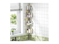 Urackify Corner Shower Caddy Tension Pole
