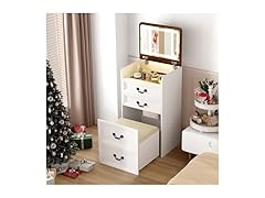 ChicFurnit Makeup Vanity,3-in-1 Vanity Desk
