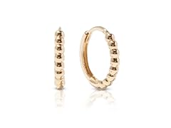 PAJURE 14k Gold 12.5mm Beaded Hoops