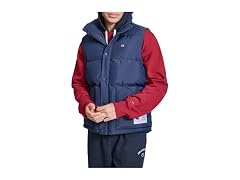 Champion Men (S) Puffer Logo Peacoat Vest