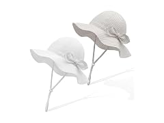 RIVBOS Toddler Sun Hat UPF 50+ Wide Brim