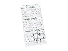 2025 Three Month Wall Calendar