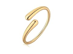 J JEAN QCEE Gold Cuff Bangle Bracelets