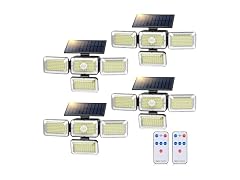 YSEAGA 4 Pack Solar Outdoor Lights