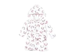 Hudson Baby Plush Rainbow Bathrobe, 0-9M