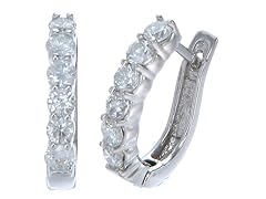 1.60 CT Diamond Earrings 14K White Gold