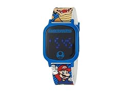 Accutime Boys Super Mario Kids LED Touch Watch