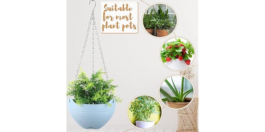 16 Pack Self Watering Hanging Planters