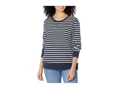 Amazon Essentials Women (L) Sweatshirt Navy White