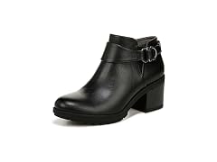 Dr. Scholl's Women's Prue Block Heel Ankle Bootie Ankle Boot Black Smooth 10 M