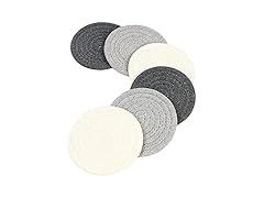 Casaphoria Cotton Coasters - Black/White