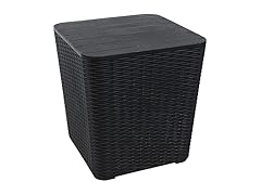 Sunnydaze 11.5 Gal Storage Box Table- Faux Rattan