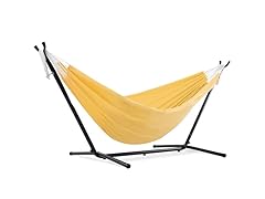 Vivere Polyester Hammock w Steel Stand, Yellow