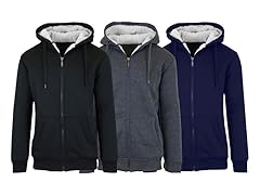 Men's 2PK Heavyweight Sherpa Zip Hoodie