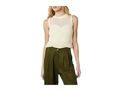 The Drop Mora Sleeveless Crochet Top