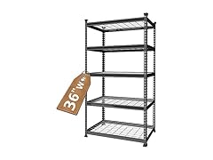 WORKPRO 5-Tier Metal Garage Shelf 36x18