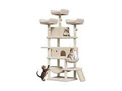 68.5 in Multi-Level Cat Tree for Indoor Cats- Beige