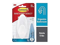 Command Towel Hook Clear Frosted