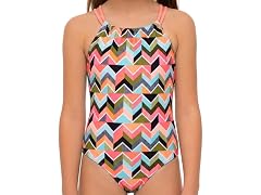 Kanu Surf Girls' Sport Halter One Piece Swimsuit